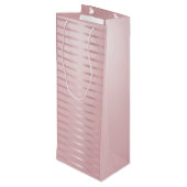 Roos Gold Modern Sjabloon Glamor Trendy Elegant Wijn Cadeautas (Achterkant Gekanteld)