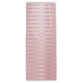 Roos Gold Modern Sjabloon Glamor Trendy Elegant Wijn Cadeautas (Achterkant)