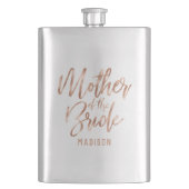 Roos Gold Modern Wedding Moeder van de Bride Flacon (Voorkant)