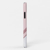 Roos Gold Monogram Geometric Chevron Marble Case-Mate iPhone Case (Achterkant/rechts)
