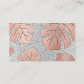 Roos Gold Monstera Visitekaartje (Achterkant)