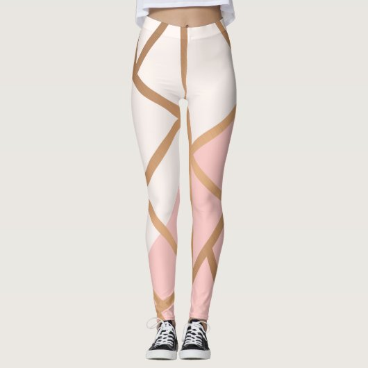 Roos Gold Mosaic Leggings (Voorkant)