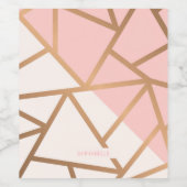 Roos Gold Mosaic Wijn Etiket (Enkel label)