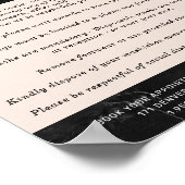 Roos Gold Nail Salon Covid Consciencefiction Safet Poster (Hoek)