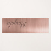 Roos Gold Name Monogram Yoga Mat (Voorkant (horizontaal))