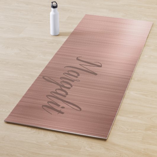Roos Gold Name Monogram Yoga Mat (In situ)