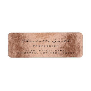 Roos Gold Name RSVP Professional Event Silk Etiket