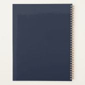 Roos Gold & Navy Baking Utensils Bakery Business Planner (Achterkant)