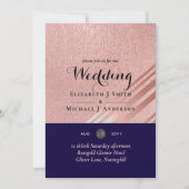 Roos Gold Navy Blue Glitter Folie (Voorkant)