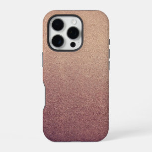 Roos Gold Ombre Glitter Sand Look Pink iPhone 16 Pro Hoesje