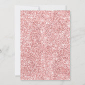 Roos Gold Paars Holly Glitter Confetti Kerstmis Kaart (Achterkant)