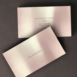 Roos Gold Parly Abstract Minimale Vip Metallic Visitekaartje
