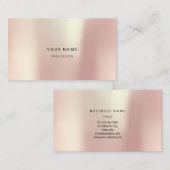 Roos Gold Parly Abstract Minimale zijde Visitekaartje (Voorkant / Achterkant)