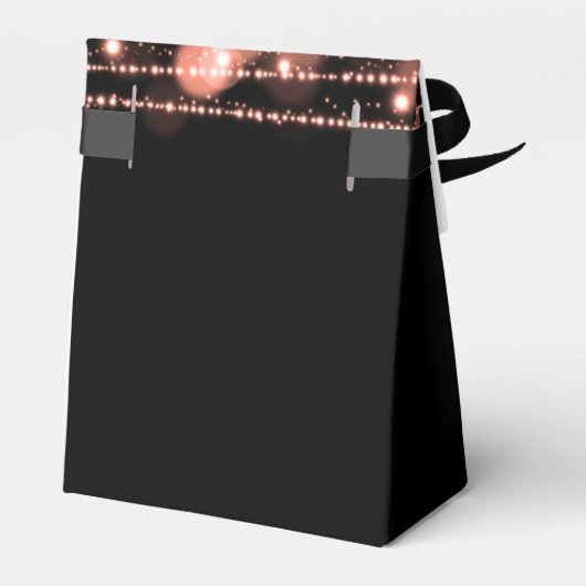 Roos Gold Party Sparkles 18th Birthday Favor Bedankdoosjes (Achterkant)