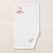Roos Gold Pattern en Crown Bath Towel Set Bad Handdoek (Handdoek)