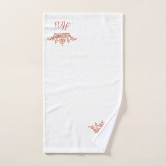 Roos Gold Pattern en Crown Bath Towel Set Bad Handdoek (Handdoek)