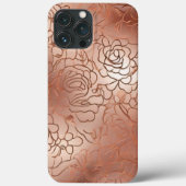 Roos Gold Pattern iPhone / iPad hoesje (Achterkant)