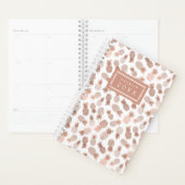 Roos Gold Pineappel Patroon Planner (Display)
