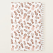 Roos Gold Pineappel Patroon Planner (Achterkant)