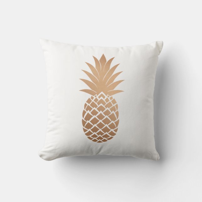 Roos Gold Pineapple Pillow Kussen (Voorkant)