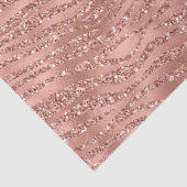 Roos Gold Pink Glam Glitter Zebra afdrukken  Tissuepapier (Detail)