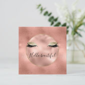 Roos Gold Pink Glam Glitzy Black Eyelashes (Staand voorkant)
