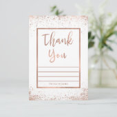 Roos Gold Pink Glam Modern Chic Weddenschap Hartel Kaart (Staand voorkant)