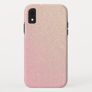 Roos Gold Pink Glitter Bling iPhone XR Hoesje