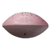 Roos Gold Pink Glitter Drivers Naam Team Nummer Ja American Football (Gedraaid 270)