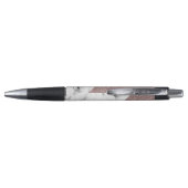 Roos Gold Pink Glitter Marble Geometric Cut Pen (Achterkant)
