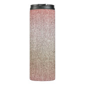 Roos Gold Pink Glitter Thermosbeker (Achterkant)