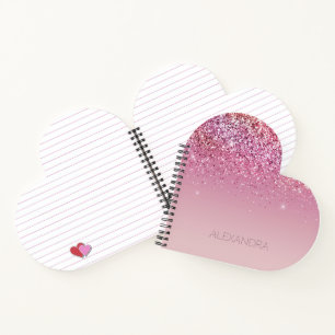 Roos Gold Pink Gold Glitter Sparkle Notitieboek