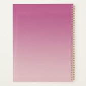 Roos Gold Pink Gold Glitter Sparkle Planner (Achterkant)