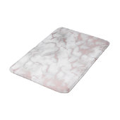 Roos Gold Pink Marble Modern Chic Trendy Badmat (Gekanteld)