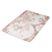 Roos Gold Pink Metaal Glitter Antiek Wereldkaart Badmat (Gekanteld)