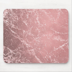Roos Gold Pink Modern Trendy Glam Marble Chic Muismat