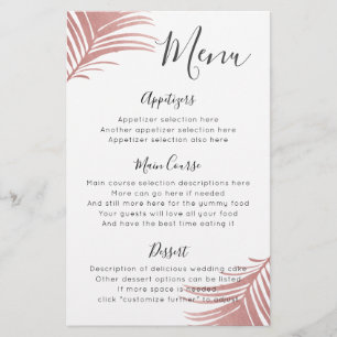 Roos Gold Pink Palm laat tropisch menu achter