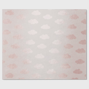 Roos Gold Pink Powder Claud Princess New Baby Cadeaupapier