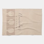 ROOS GOLD PINK SHIMMER SPOON FORK SKIMMER CHEF THEEDOEK (Horizontaal)