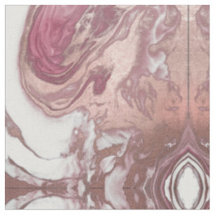 Roos Gold Pink White Painted Girly Abstract Marble Stof