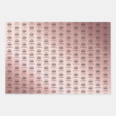 Roos Gold Promotional Business Logo Inpakpapier Vel (Voorkant 2)