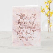 Roos Gold Quote dacht dat ze dat kon, dus deed ze  Kaart (Gele Bloem)