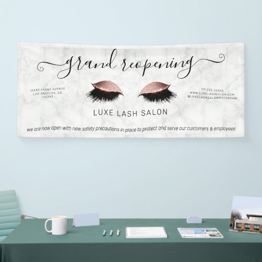 Roos Gold Salon heropening Covid Safety Spandoek (Beurs)