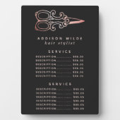  Roos Gold Scissors - Prijsmenu Fotoplaat (voorkant)