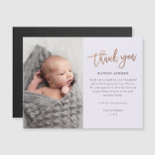 Roos Gold Script Baby Hartelijk dank Magnetische K (Voorkant / Achterkant)