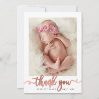Roos Gold Script Modern Overlay tekst Baby Foto
