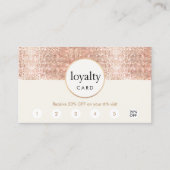 Roos Gold Sequin Salon 6 Punch Customer Loyalty (Voorkant)