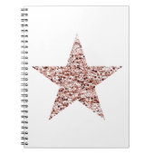 Roos Gold Sequin Twinkle Clipart Shining Star Clip Notitieboek (Voorkant)