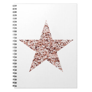 Roos Gold Sequin Twinkle Clipart Shining Star Clip Notitieboek