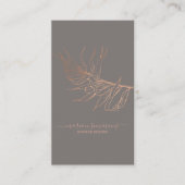 Roos Gold Signature Palm Leaf Visitekaartje (Voorkant)